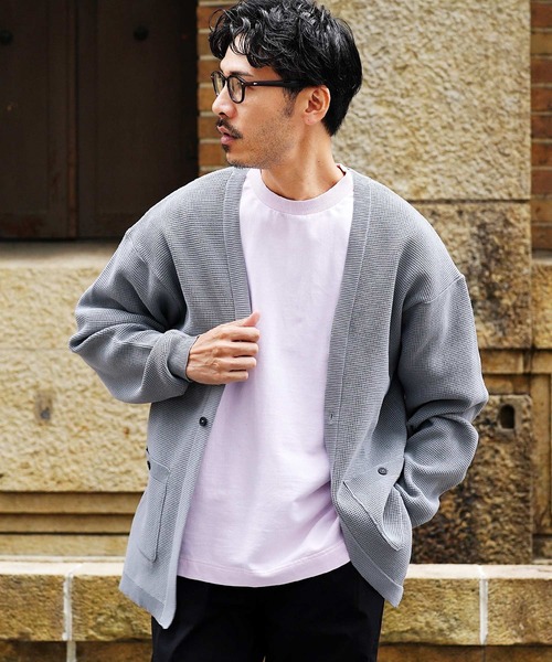 JIGGYS SHOP（ジギーズショップ） カーディガン ワッフル編み ガウン