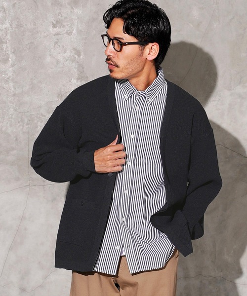 JIGGYS SHOP（ジギーズショップ） カーディガン ワッフル編み ガウン