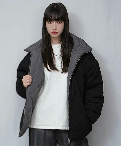 ジャケット・アウター iner INTER FACTORY（インターファクトリー） ブルゾン MEDIUM ブラック