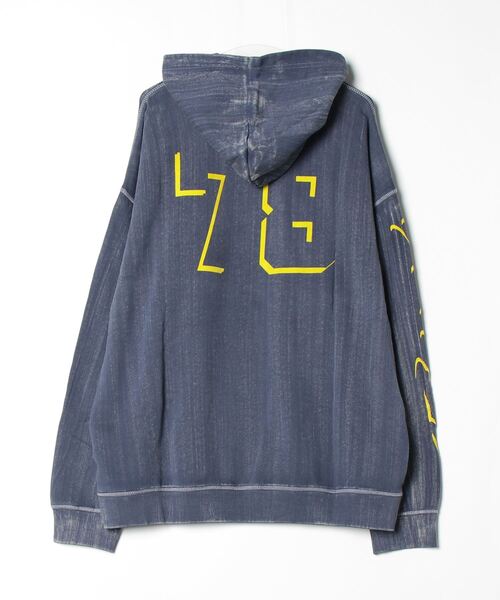 DIESELパーカー DIESEL 「DIESEL」 プルオーバーパーカー SMALL ブルー系その他