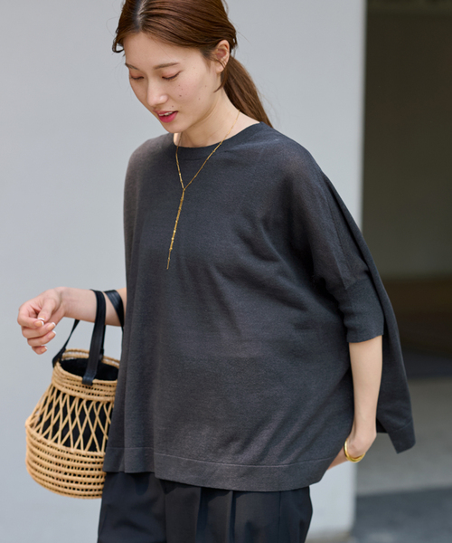 23区☆未使用size46 完売品ベージュニットポンチョ 楽天市場】天衣無縫 やわらか杢 ポンチョ風ベスト全2色 ベージュ