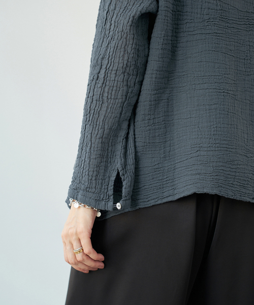 【新品未使用】Ateliers Francais 長袖シャツ　イエナ別注 IENA（イエナ） ブラウス シャツ LES ATELIERS FRANCAIS DE CONFECTION