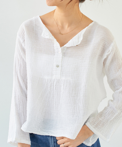 【新品未使用】Ateliers Francais 長袖シャツ　イエナ別注 新品未使用】Ateliers Francais 長袖シャツ イエナ別注 新品未使用