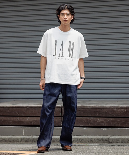 RAGEBLUE（レイジブルー） tシャツ MUSICロゴ/オーバーサイズTシャツ