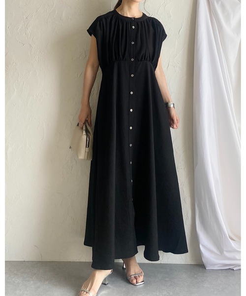 sieste peau シエスタポー　ロングシャツワンピース　リネン混 ロングシャツワンピース/長袖 - my clozette