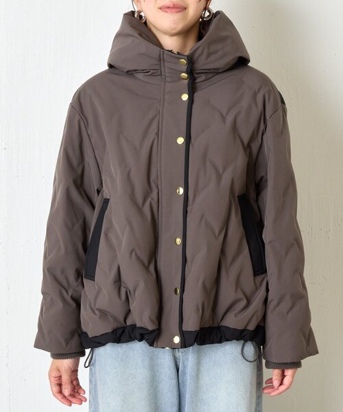 Jena espace merveilleux ダウンコート ダウンジャケット 配色テント