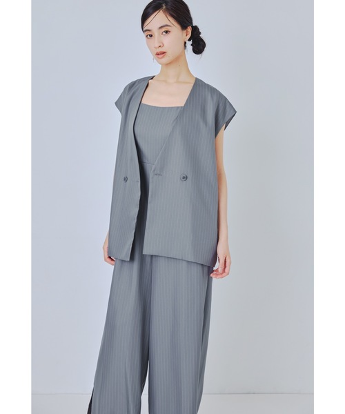 niana ニアナ　グレー　セットアップ　パンツドレス　mB410054300M niana（ニアナ） パンツドレス : ZOZOTOWN Yahoo!店 - 通販 - Yahoo