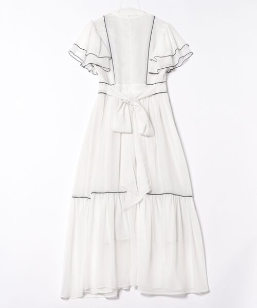 新品・未使用　マリークワント　シアーフリルドレス　ブラック マリークワント MARY QUANT シアーフリル ドレス （ブラック