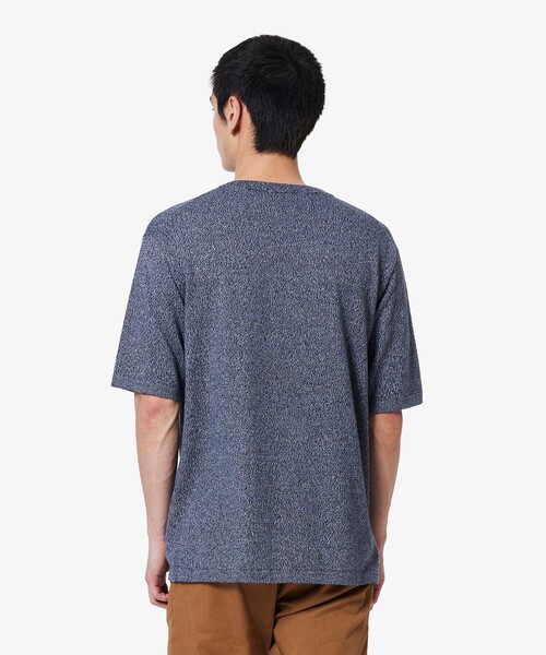 LACOSTE（ラコステ） tシャツ 3色混合メランジェニットTシャツ メンズ