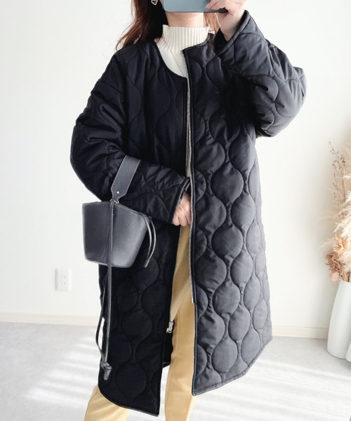 「moment+」 コート L カーキ レディース_画像6