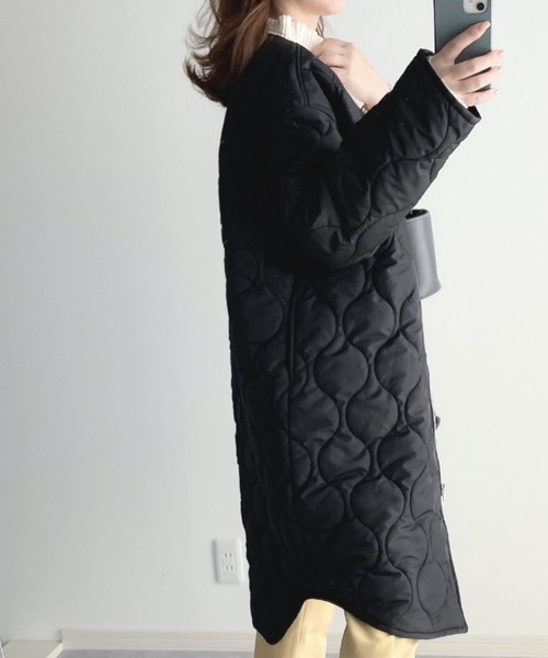 「moment+」 コート L カーキ レディース_画像8