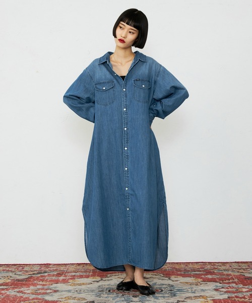 Lee（リー） ブラウス シャツ デニムシャツワンピース シャツドレス 