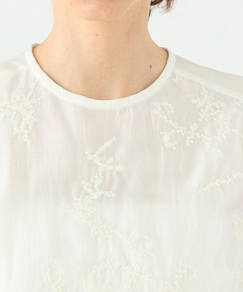 TOMORROWLAND collection ブラウス シャツ スパンコールエンブロイ