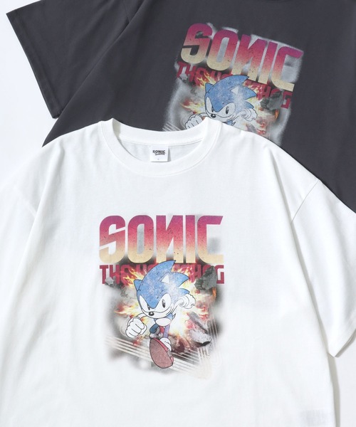 tシャツ 2025SS SEGA Sonic/セガソニック ゲーム イラスト