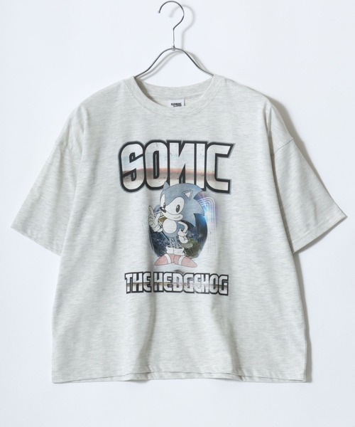 SEGA セガ SONIC THE HEDGEHOG ソニック Tシャツ SEGA Men's Sonic The Hedgehog Running T-Shirt, Sport Grey, S