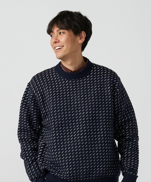 「Pitta Re:)」 長袖ニット S ネイビー メンズ_画像8