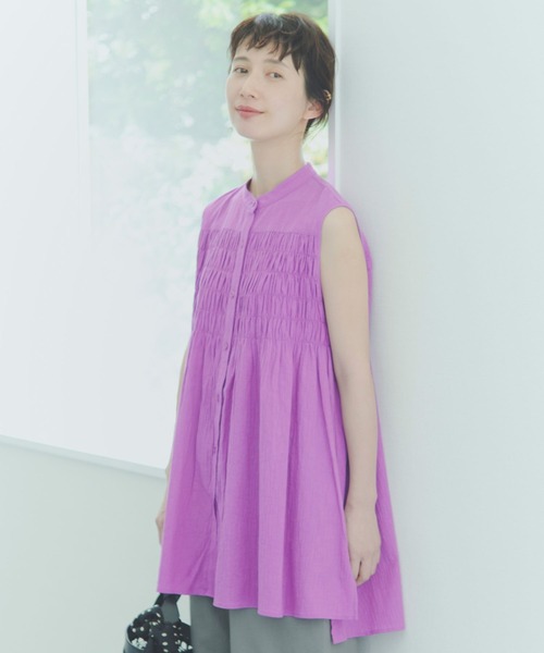 studio CLIP（スタディオクリップ） ブラウス シャツ シャーリング