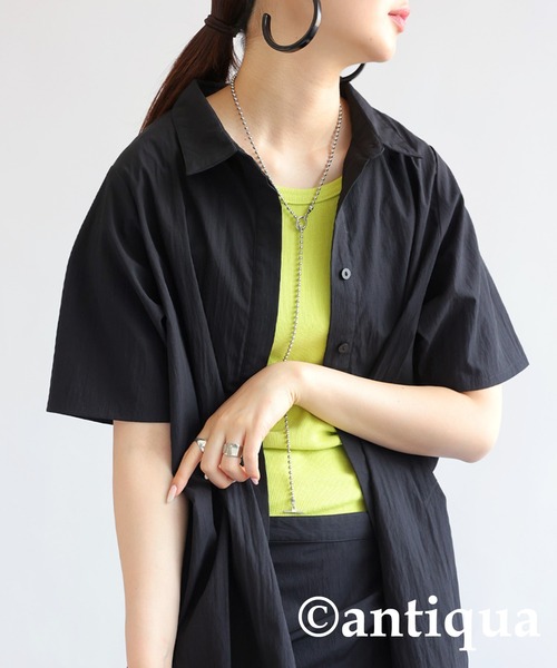 antiqua 「antiqua」 「patterntorso」シャツワンピース P
