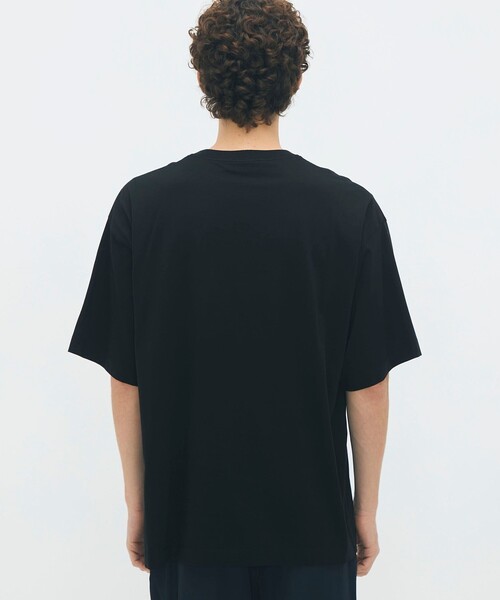tシャツ CABaN スビンコットン FLOWERSモチーフTシャツ メンズの画像