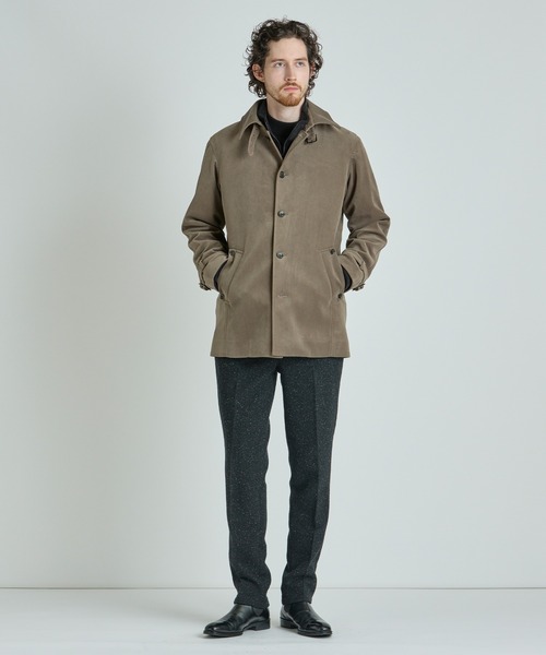 メンズビギ　ボンディングワッフルウールダウンジャケット MEN'S BIGI（メンズビギ） ダウンジャケット ダウン ベロア