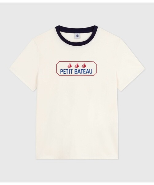 PETIT BATEAU ホワイト Tシャツ Mサイズ Amazon.com: PETIT BATEAU Women's Iconic Cotton Round Neck T