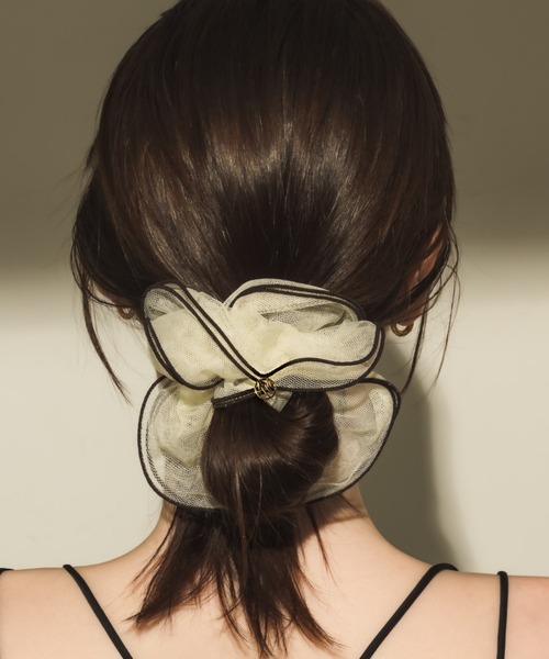 muku シュシュ BIG TULLE CHOUCHOU/PIPING : ZOZOTOWN Yahoo!店 - 通販
