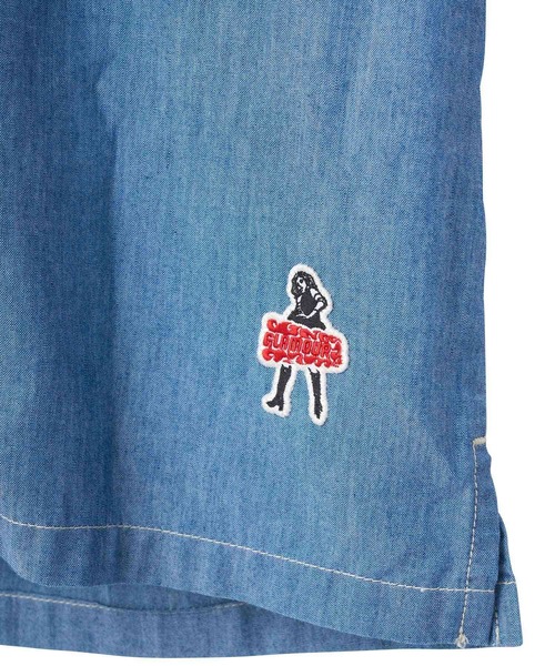 hys様限定 HYSTERIC GLAMOUR シャツ VIXEN GIRLワッペン オープンカラーシャツ