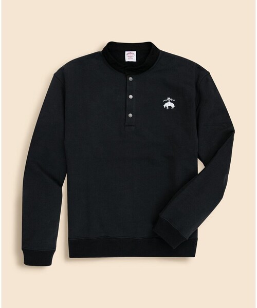 BROOKS BROTHERS コットンフレンチテリー　ロゴ　スウェットシャツ コットンフレンチテリー ロゴ スウェットシャツ | Brooks