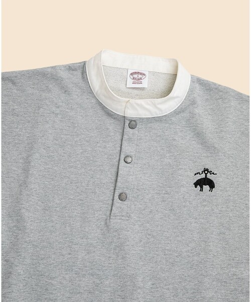 BROOKS BROTHERS コットンフレンチテリー　ロゴ　スウェットシャツ コットンフレンチテリー ロゴ スウェットシャツ | Brooks
