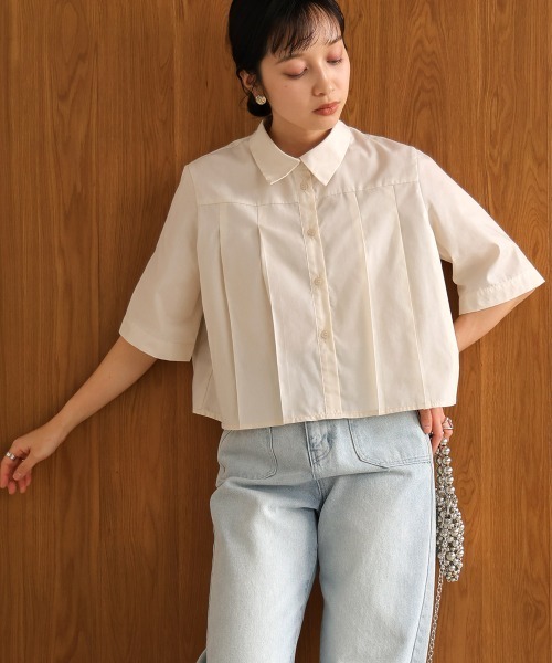 「Bab」 半袖シャツ M オフホワイト レディース