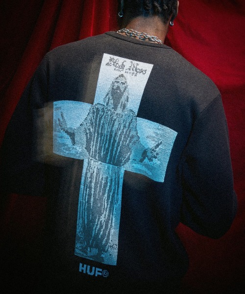 HUF（ハフ） セーター ニット HUF X ISAAC HAYES BLACK MOSES KNIT