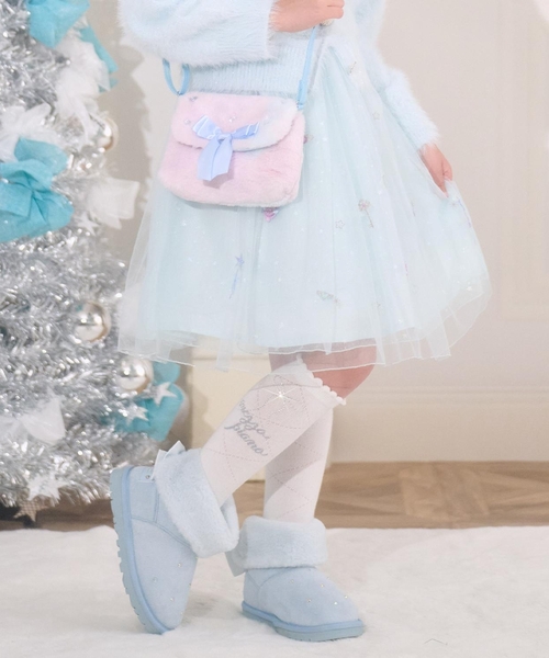 mezzo piano スカート バレエ刺しゅうチュールスカート キッズ 子供服