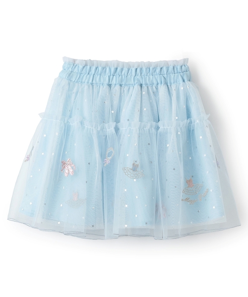 mezzo piano スカート バレエ刺しゅうチュールスカート キッズ 子供服