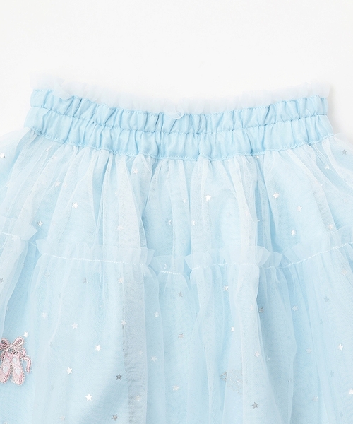mezzo piano スカート バレエ刺しゅうチュールスカート キッズ 子供服