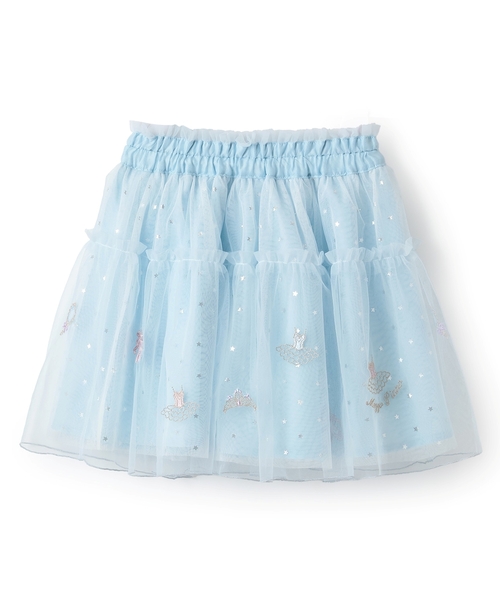 mezzo piano スカート バレエ刺しゅうチュールスカート キッズ 子供服