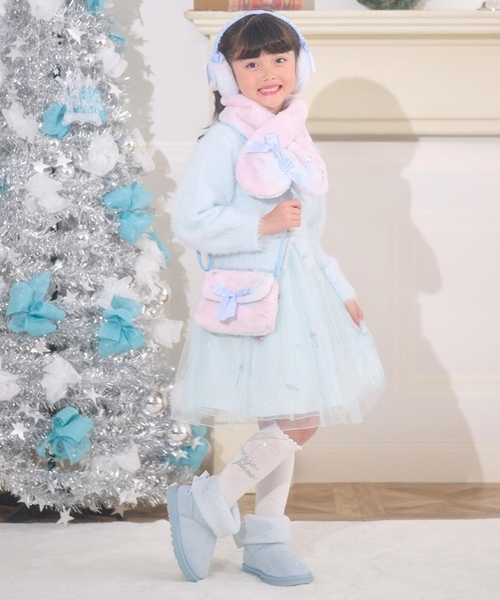 mezzo piano スカート バレエ刺しゅうチュールスカート キッズ 子供服