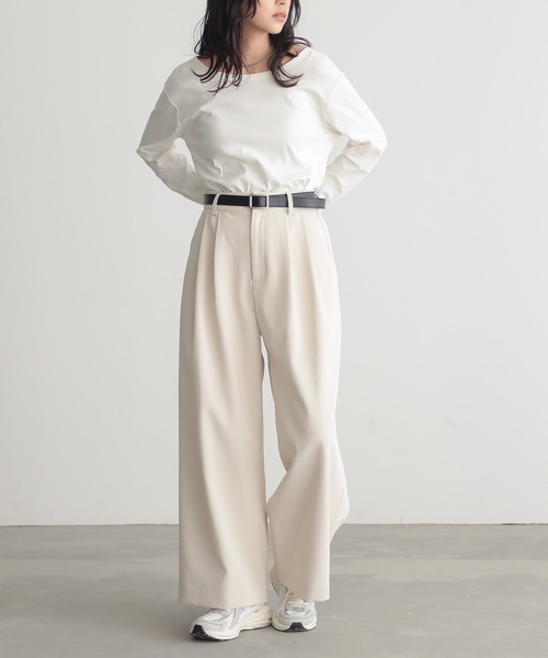 for/c（フォーシー） ワイドパンツ パンツ 「低身長/高身長向けサイズ