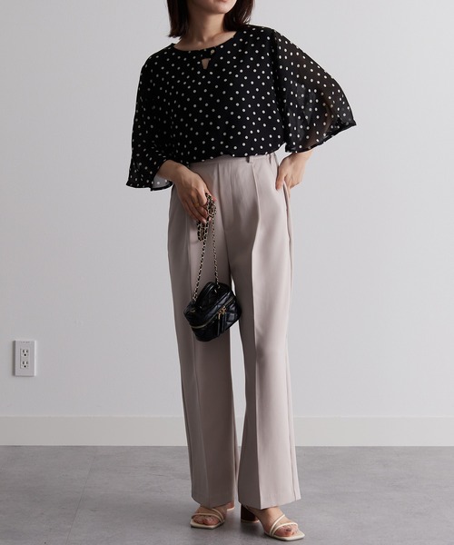 「RANAN」 半袖ブラウス 3L オフホワイト レディース_画像7