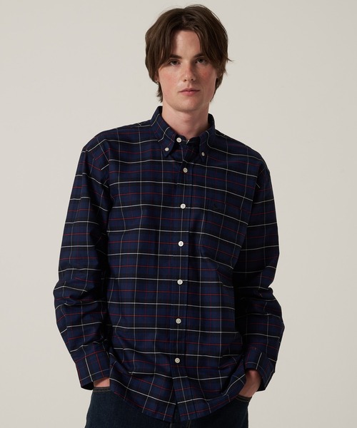 スコッチ＆ソーダ コート/ エディフェイス ダウンシャツ セット販売 Eddie Bauer（エディーバウアー） シャツ オックス ストライプ