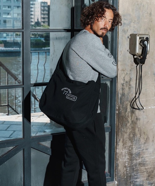 seventy seven ショルダーバッグ mko13169-embroidery newspaper bag