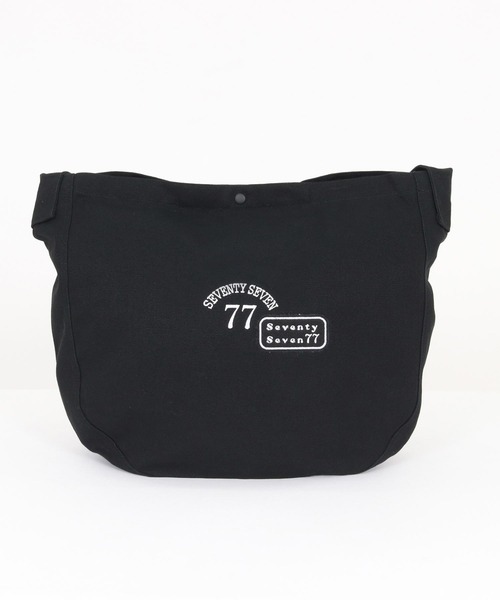 seventy seven ショルダーバッグ mko13169-embroidery newspaper bag