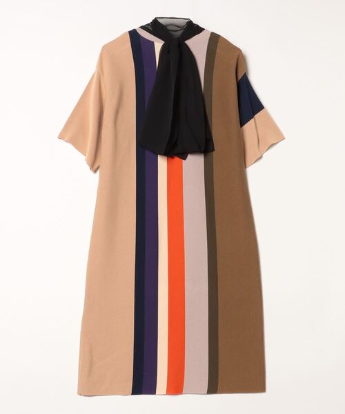 「AKIRANAKA」 ニットワンピース 2 オレンジ レディース_画像2