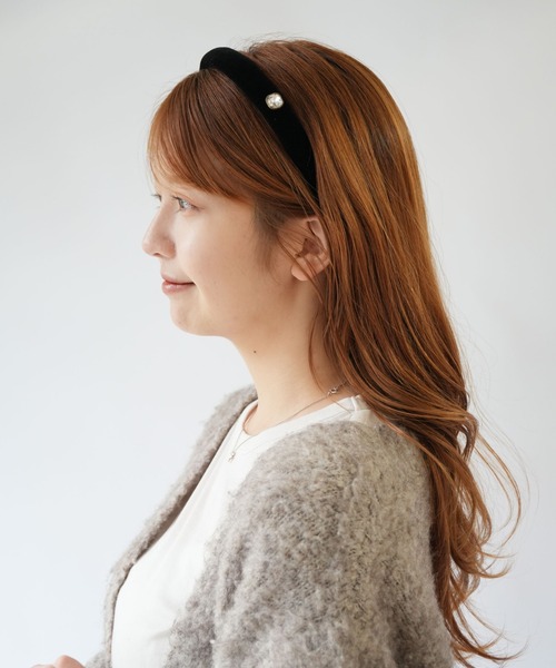 Port（ポート） カチューシャ 「 」 クラシカル ベロア ワンポイント