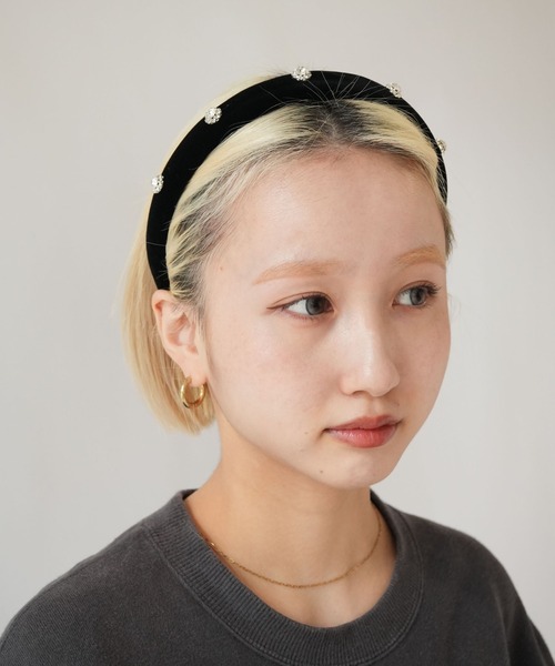 Port（ポート） カチューシャ 「 」 クラシカル ベロア ワンポイント