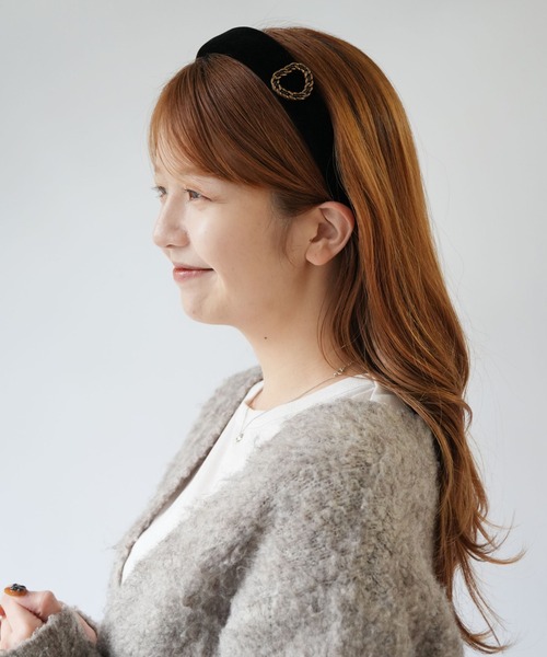 Port（ポート） カチューシャ 「 」 クラシカル ベロア ワンポイント