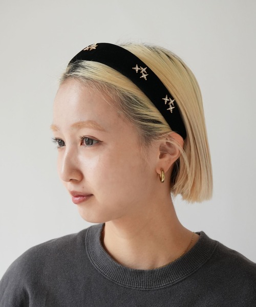 Port（ポート） カチューシャ 「 」 クラシカル ベロア ワンポイント