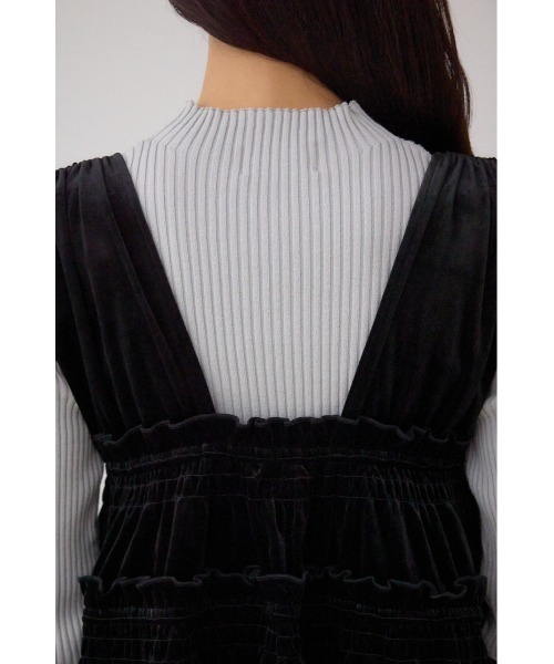 AZUL BY MOUSSY（アズールバイマウジー） ベスト ジレ ベロアリボン