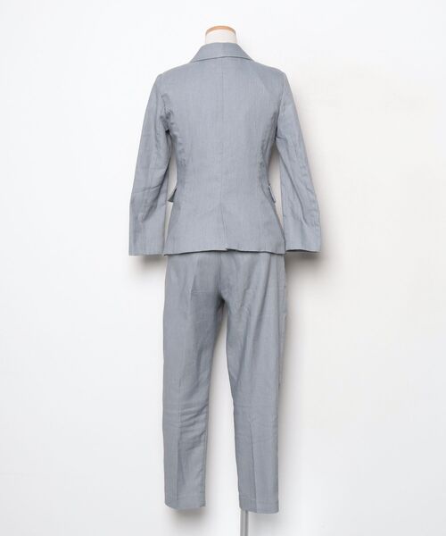 「DRESS LAB」 セットアップ S グレー×ホワイト レディース_画像2