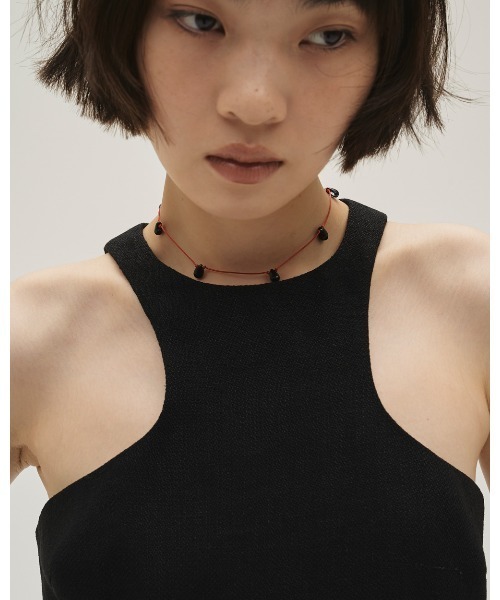 トップス TODAYFUL Linen Americansleeve Tops BLK TODAYFUL タンクトップ ノースリーブ Linen Americansleeve Tops