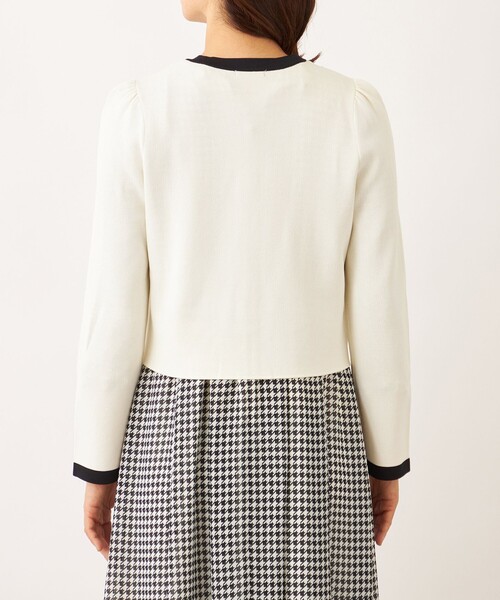 TO BE CHIC（トゥー ビー シック） カーディガン バイカラー ショート